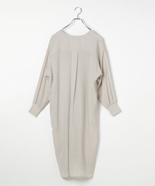 BAYFLOW（ベイフロー）の「[長袖で登場!!]シアーシャツワンピース（シャツワンピース・レディース・ブルー/ライトグレー/イエロー・SMALL/MEDIUM）」の13枚目の写真