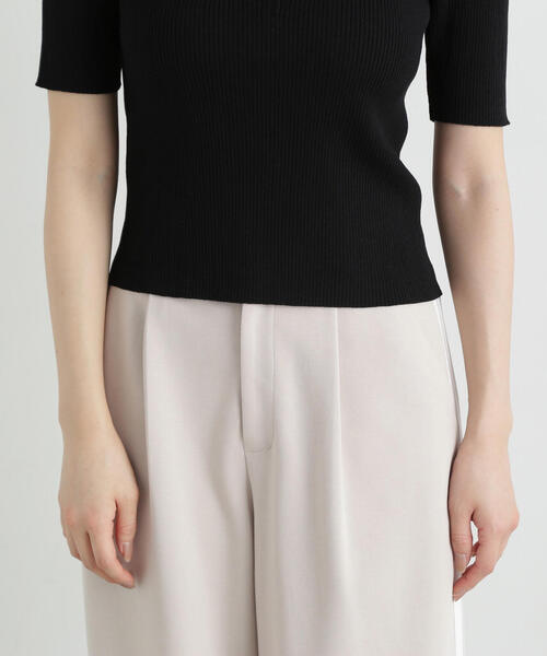 PROPORTION BODY DRESSING（プロポーションボディドレッシング）の「ヘンリーネックニット / 1215170404（ニット/セーター・レディース・ピンク/ベージュ/ブラック・MEDIUM/SMALL）」の21枚目の写真