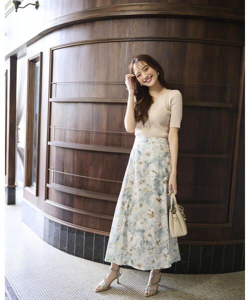 PROPORTION BODY DRESSING（プロポーションボディドレッシング）の「ヘンリーネックニット / 1215170404（ニット/セーター・レディース・ピンク/ベージュ/ブラック・MEDIUM/SMALL）」の18枚目の写真