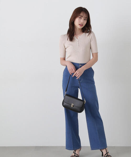 PROPORTION BODY DRESSING（プロポーションボディドレッシング）の「ヘンリーネックニット / 1215170404（ニット/セーター・レディース・ピンク/ベージュ/ブラック・MEDIUM/SMALL）」の16枚目の写真