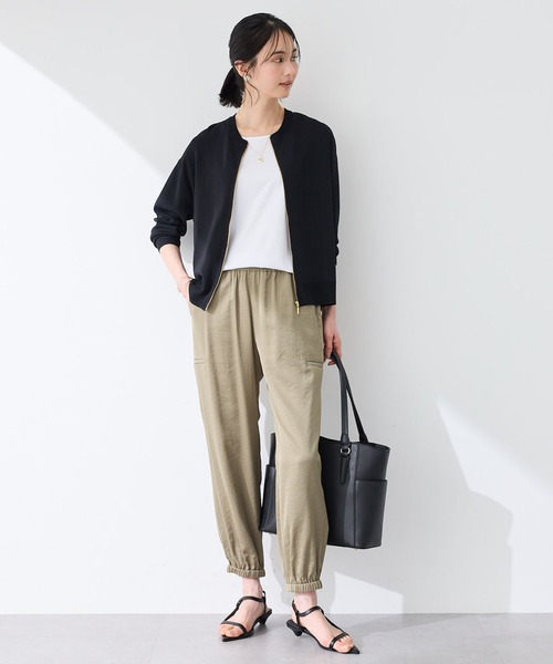 A/C DESIGN BY ALPHA CUBIC（エーシーデザインバイアルファキュービック）の「2025春夏【接触冷感・UVカット】スゴつやタンクトップ（Tシャツ/カットソー・レディース・ブラック/オフホワイト・L/LL/M）」の6枚目の写真