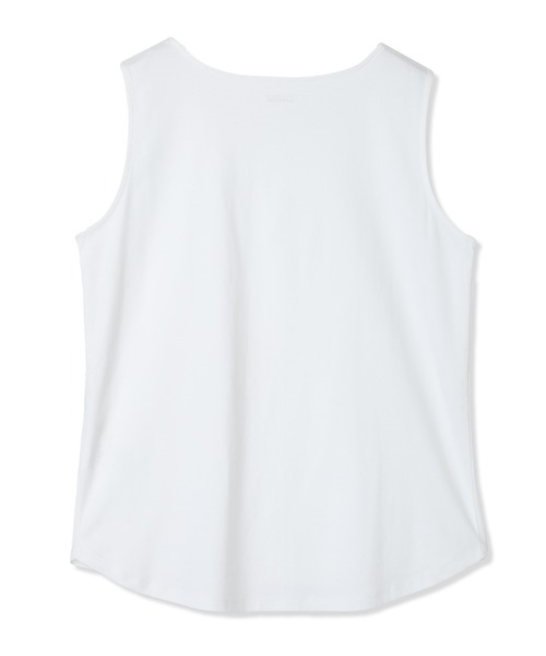 A/C DESIGN BY ALPHA CUBIC（エーシーデザインバイアルファキュービック）の「2025春夏【接触冷感・UVカット】スゴつやタンクトップ（Tシャツ/カットソー・レディース・ブラック/オフホワイト・L/LL/M）」の18枚目の写真