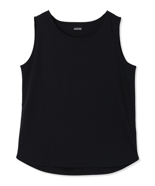 A/C DESIGN BY ALPHA CUBIC（エーシーデザインバイアルファキュービック）の「2025春夏【接触冷感・UVカット】スゴつやタンクトップ（Tシャツ/カットソー・レディース・ブラック/オフホワイト・L/LL/M）」の22枚目の写真