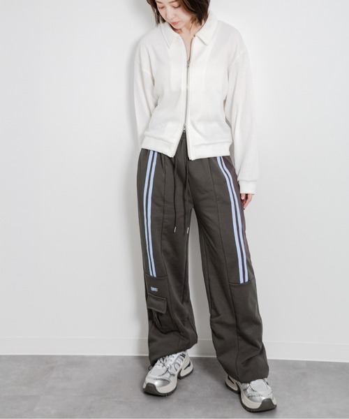 HALEY PESCA（ヘーリーペスカ）の「HALEY PESCA/バイカラーラインスウェットパンツ（スウェットパンツ・レディース・アイボリー/グレー・SMALL/MEDIUM/LARGE）」の18枚目の写真