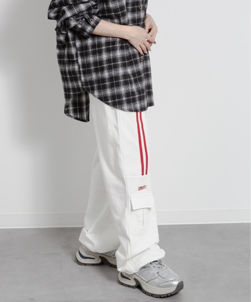 HALEY PESCA（ヘーリーペスカ）の「HALEY PESCA/バイカラーラインスウェットパンツ（スウェットパンツ・レディース・アイボリー/グレー・SMALL/MEDIUM/LARGE）」の6枚目の写真