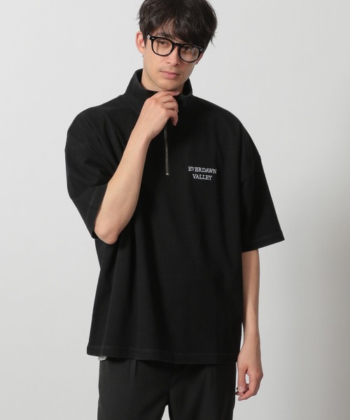 LAKOLE(ラコレ)の「デニムライクハーフZIP / 324598(Tシャツ/カットソー・メンズ・インディゴブルー/その他9/ブルー/ブラック・MEDIUM/LARGE)」の14枚目の写真