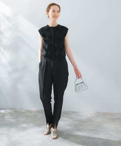 URBAN RESEARCH ROSSO WOMEN(アーバンリサーチ ロッソ)の「スリットデザインテーパードパンツ(その他パンツ・レディース・ブラック・36/38)」の16枚目の写真