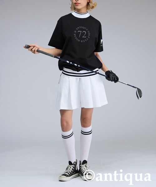 antiqua(アンティカ)の「【STCH】バックロゴトップス(Tシャツ/カットソー・レディース・ライトグレー/ブラック・LXL/ML)」の3枚目の写真