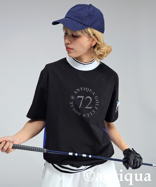 antiqua(アンティカ)の「【STCH】バックロゴトップス(Tシャツ/カットソー・レディース・ライトグレー/ブラック・LXL/ML)」の4枚目の写真