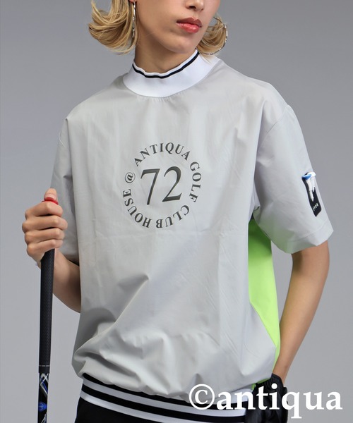 antiqua(アンティカ)の「【STCH】バックロゴトップス(Tシャツ/カットソー・レディース・ライトグレー/ブラック・LXL/ML)」の12枚目の写真