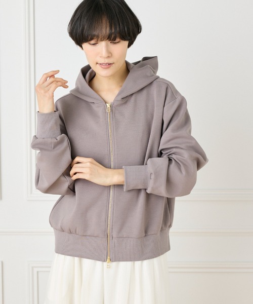 洗練された大人の【Kiton】ジップアップ パーカー フーディ セール】《YVON》ジップアップフーディー（パーカー）｜INED