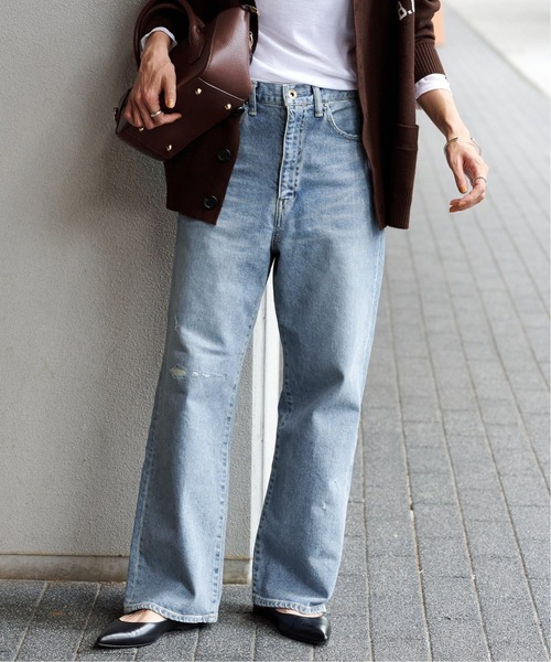 FRAMeWORK(フレームワーク)の「≪追加・ベストセラー≫デニムストレートパンツ2(デニムパンツ・レディース・グレー/ベージュ/ブルー系その他・40/38/36/34)」の9枚目の写真