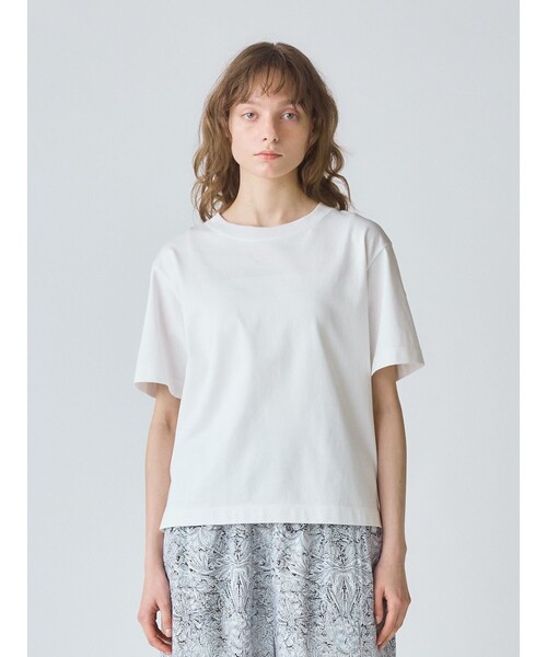 MidiUmi(ミディウミ)の「MidiUmi ベーシックTシャツ(Tシャツ/カットソー・レディース・ブラック/オフホワイト/ブルー・FREE)」の2枚目の写真