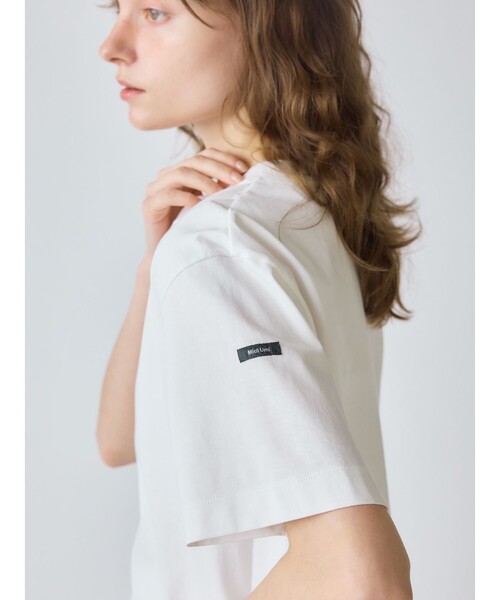 MidiUmi(ミディウミ)の「MidiUmi ベーシックTシャツ(Tシャツ/カットソー・レディース・ブラック/オフホワイト/ブルー・FREE)」の7枚目の写真