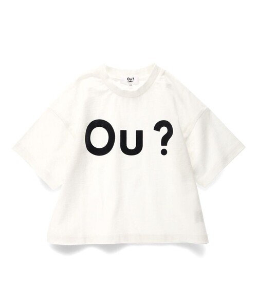 EDWIN(エドウィン)の「【Ou? by EDWIN】Ou?BIGロゴ半袖Tシャツ(Tシャツ/カットソー・キッズ・ブラック/オフホワイト・90/100/120/130/150/140/110)」の8枚目の写真
