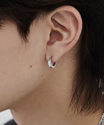 【 金属アレルギー対応 】シンプルフープピアス サージカルステンレス （両耳用）直径13mm, 幅3mm