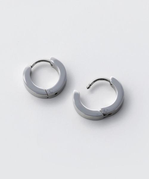 セール】【 金属アレルギー対応 】シンプルフープピアス