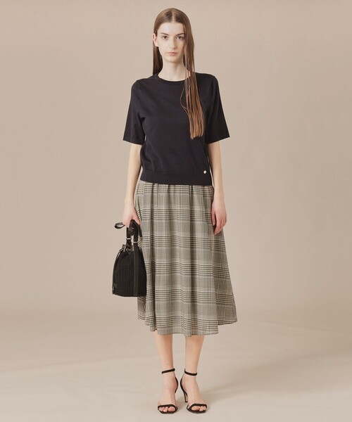 MACKINTOSH LONDON（マッキントッシュ ロンドン）の「ウォッシャブルシアーウールスカート（スカート・レディース・ベージュ/ホワイト系その他・36/38）」の4枚目の写真