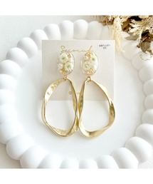 tone | 【S.coeuf】【S.coeuf】金属アレルギー対応イヤリング お花×変形大ぶりデザインリング マットゴールド(MA)(イヤリング)