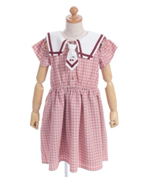 mame Afterglow Check One-Piece