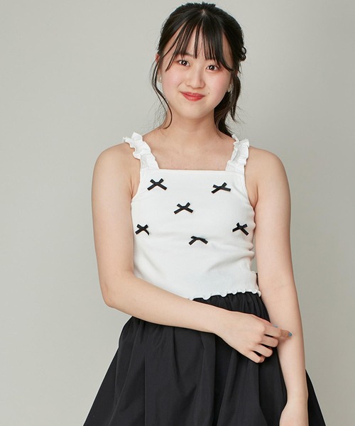 ロゴスリムリボンショートトップス – Belchic