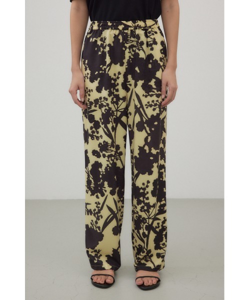 crie conforto(クリーコンフォルト)の「ブラーフラワープリントパンツ(スラックス・レディース・ホワイト系その他/イエロー系その他/ブラウン系その他・MEDIUM/SMALL)」の9枚目の写真