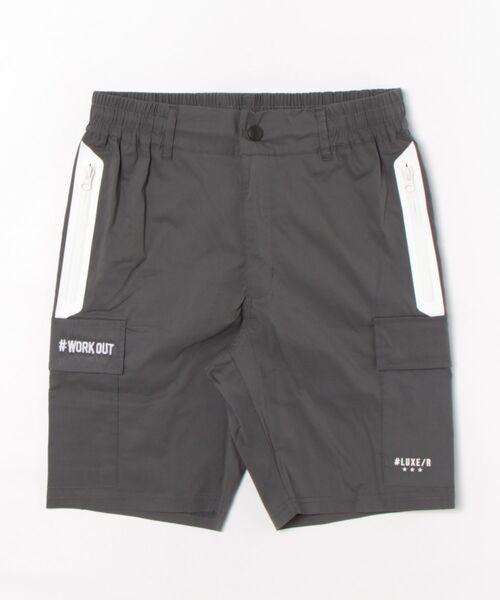 RM)【LUXE/R GOLF】ストレッチ クロス サイドライン ショート