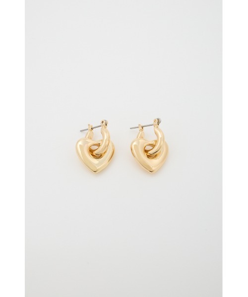MOUSSY（マウジー）の「2WAY HEART ピアス（ピアス（両耳用）・レディース・ゴールド/シルバー・FREE）」の2枚目の写真