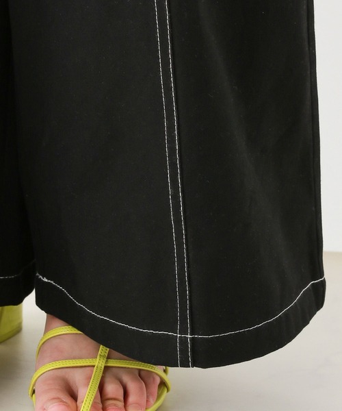 RAGEBLUE(レイジブルー)の「ステッチデザイン/ギャザーショルダーオールインワン(サロペット/オーバーオール・レディース・ホワイト/ブラック・FREE)」の18枚目の写真