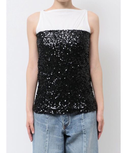Ungrid（アングリッド）の「スパンコールビスチェ（チューブトップ・レディース・ブラック/シルバー・FREE）」の12枚目の写真