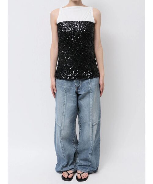 Ungrid（アングリッド）の「スパンコールビスチェ（チューブトップ・レディース・ブラック/シルバー・FREE）」の19枚目の写真