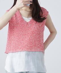 FREE'S MART | ［MFM］MIXカラーニットベスト(ベスト)