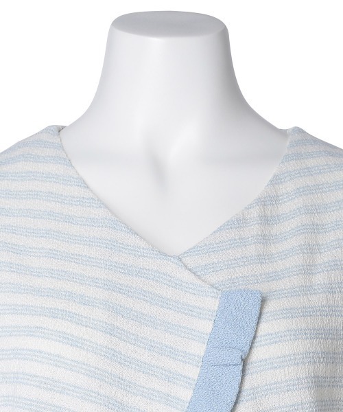 KID BLUE - 【KID BLUE キッドブルー】＊新品未使用タグ付き＊半袖 ドット柄トップス セール】キッドブルー -レーシー天竺JQ -5分袖トップス -KRSN385