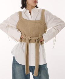 MUHET（ミュエータ）の「knit bustier / ニットビスチェ（キャミソール）」