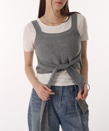 MUHET（ミュエータ）の「knit bustier / ニットビスチェ（キャミソール）」