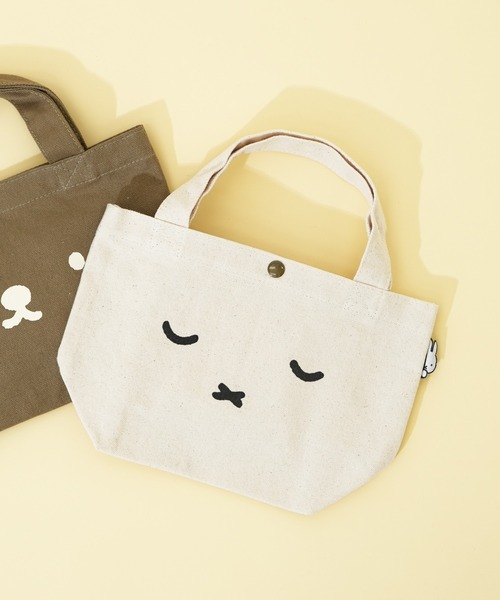 Miffy( ミッフィー)の「【miffy/ミッフィー】 ミニトートバッグ フェイスデザイン(トートバッグ・レディース・その他1/その他2/その他3/その他4/その他5・FREE)」の1枚目の写真