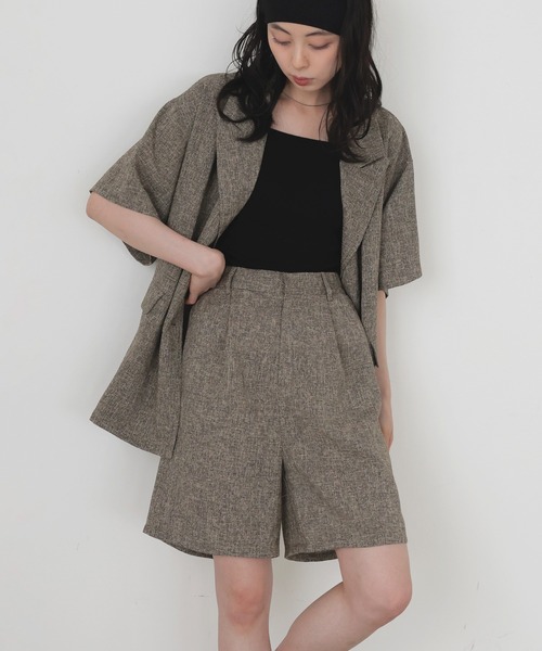 LIAN（リアン）の「サマーツイードハーフパンツ（その他パンツ・レディース・ブラウン/グレー/ブラック/アイボリー・FREE）」の4枚目の写真