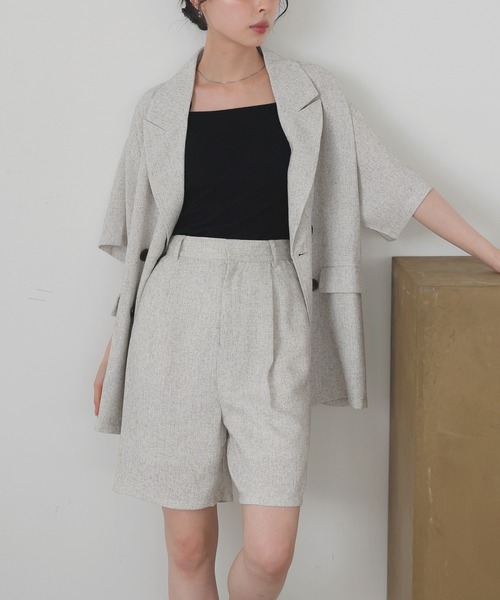 LIAN（リアン）の「サマーツイードハーフパンツ（その他パンツ・レディース・ブラウン/グレー/ブラック/アイボリー・FREE）」の2枚目の写真