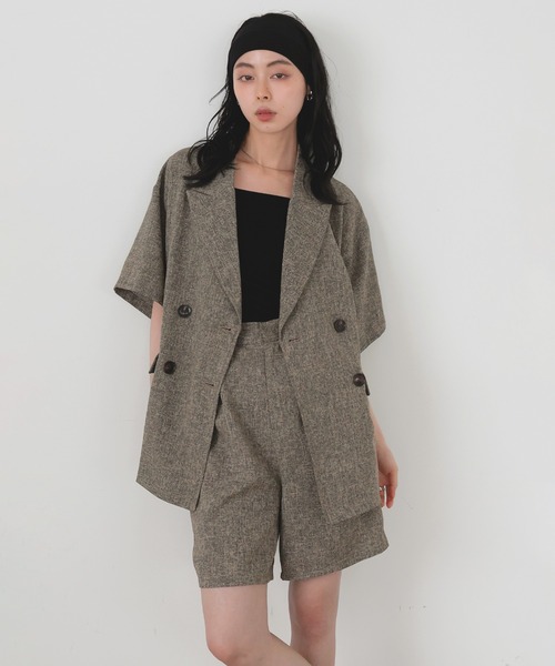 LIAN（リアン）の「サマーツイードハーフパンツ（その他パンツ・レディース・ブラウン/グレー/ブラック/アイボリー・FREE）」の5枚目の写真