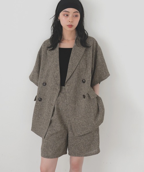 LIAN（リアン）の「サマーツイードハーフパンツ（その他パンツ・レディース・ブラウン/グレー/ブラック/アイボリー・FREE）」の6枚目の写真