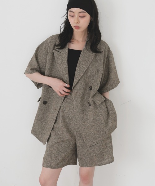 LIAN（リアン）の「サマーツイードハーフパンツ（その他パンツ・レディース・ブラウン/グレー/ブラック/アイボリー・FREE）」の8枚目の写真