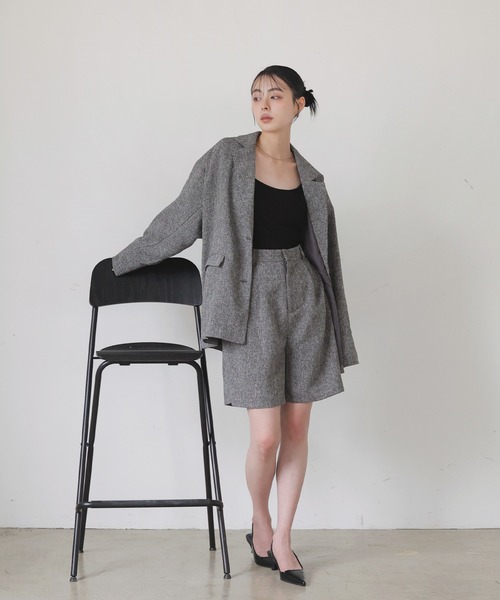 LIAN（リアン）の「サマーツイードハーフパンツ（その他パンツ・レディース・ブラウン/グレー/ブラック/アイボリー・FREE）」の15枚目の写真