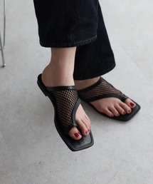 Bonjour Sagan | アシメトングメッシュサンダル(サンダル)