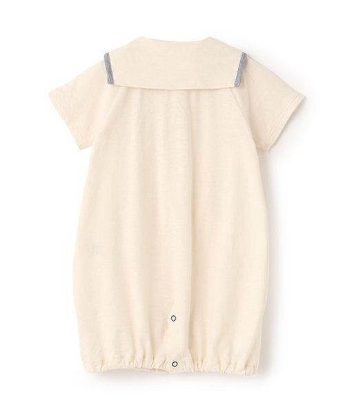 sense of wonder(センスオブワンダー)の「【オーガニック】シロクマセーラー半袖2WAYオール【日本製】(ロンパース・キッズ・ブルー/ホワイト系・50-70cm)」の3枚目の写真