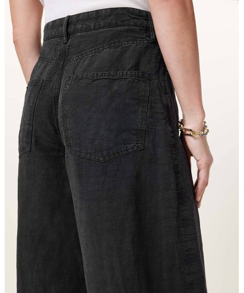 JETT BARREL LEG LINEN BLEND TROUSERS | JETT バレル レッグ