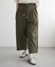 リボンベルト付き ウエストタック」に該当するパンツ（ワイド