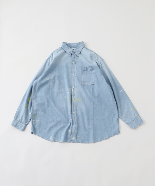 JOURNAL STANDARD(ジャーナルスタンダード)の「BOWWOW / バウワウ STATE PRISON CHAMBRAY SHIRTS(シャツ/ブラウス・メンズ・コバルトブルー・MEDIUM/LARGE)」の1枚目の写真