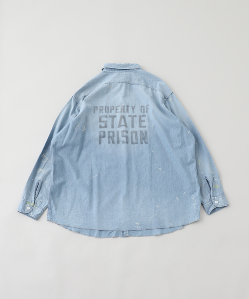 JOURNAL STANDARD(ジャーナルスタンダード)の「BOWWOW / バウワウ STATE PRISON CHAMBRAY SHIRTS(シャツ/ブラウス・メンズ・コバルトブルー・MEDIUM/LARGE)」の2枚目の写真