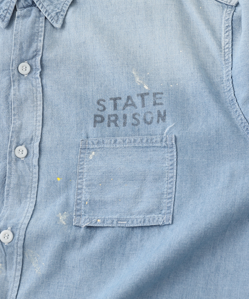 JOURNAL STANDARD(ジャーナルスタンダード)の「BOWWOW / バウワウ STATE PRISON CHAMBRAY SHIRTS(シャツ/ブラウス・メンズ・コバルトブルー・MEDIUM/LARGE)」の3枚目の写真