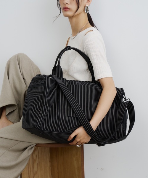 撥水ボストンバッグ【2way/靴ポケット/キャリーオン】（ボストンバッグ